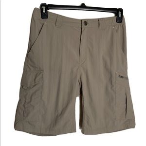 Columbia Mens Omni-Shade 100% Nylon Cargo Shorts